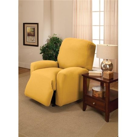 MADISON INDUSTRIES Madison JER-LGRECL-YE Stretch Jersey Large Recliner Slipcover; Yellow JER-LGRECL-YE